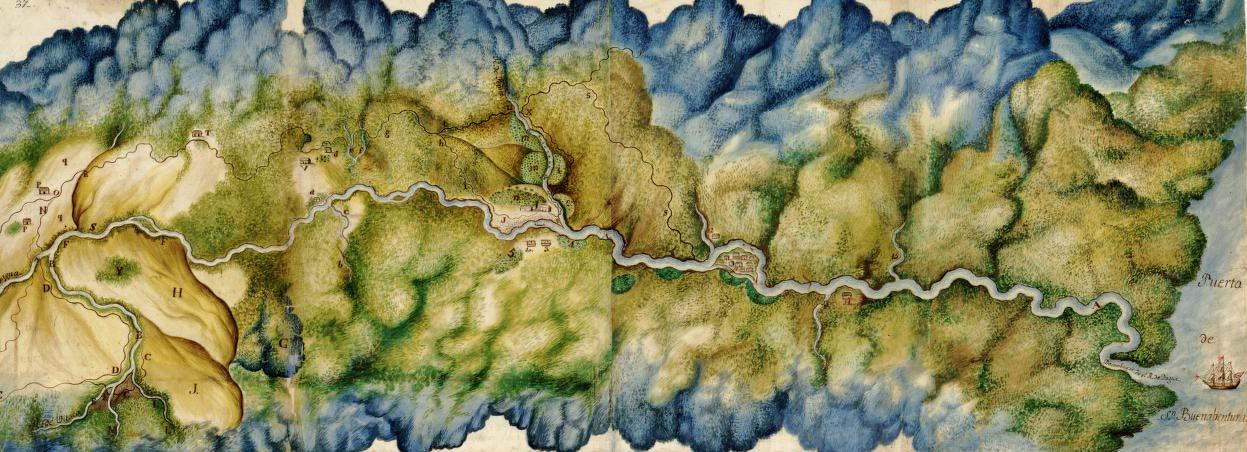 detail of top portion of the map